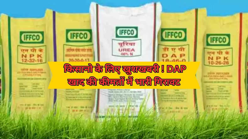  किसानो के लिए खुशखबरी ! DAP खाद की कीमतों में भारी गिरावट