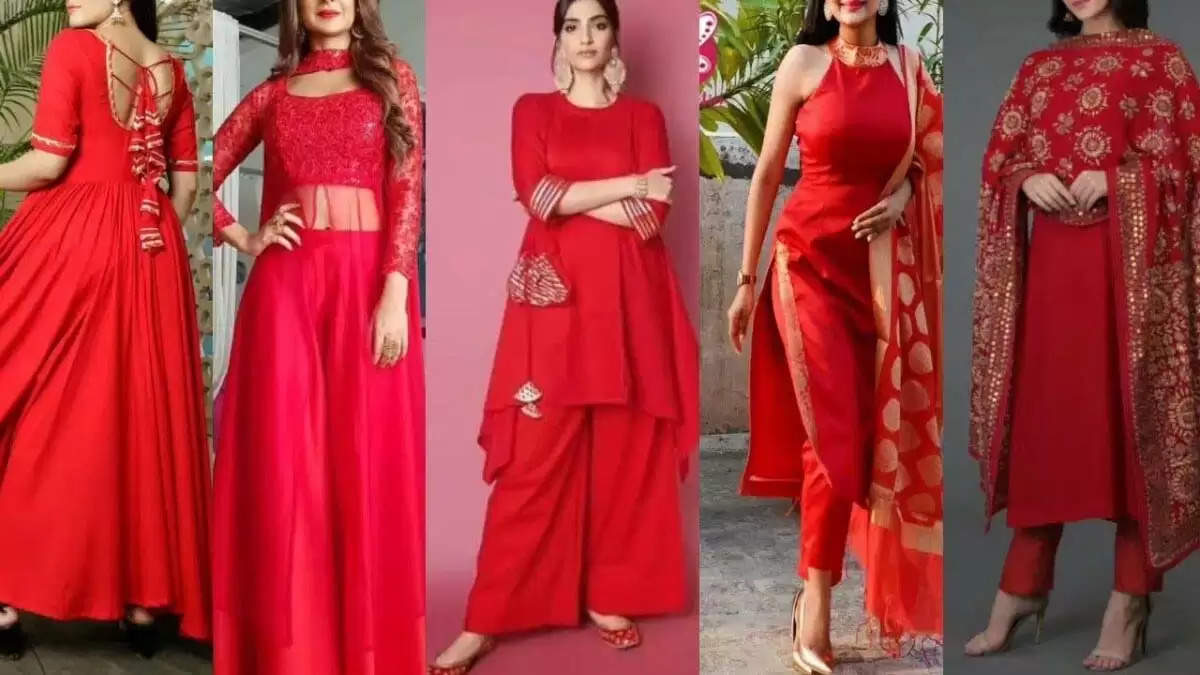 Red Color Kurtis